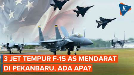 Tiga Jet Tempur F-15 Eagle AS Mendarat di Pekanbaru, Ada Apa?
