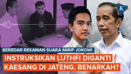 Ajudan Bantah Rekaman Suara Mirip Jokowi Instruksikan Ahmad Luthfi Diganti Kaesang di Jateng