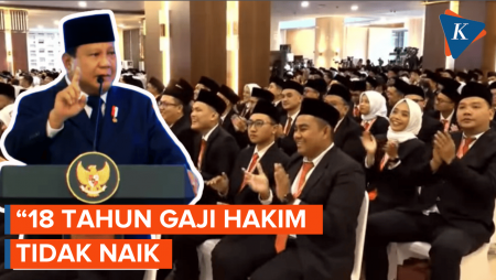 Alasan Prabowo Naikkan Gaji Hakim 280 Persen: 18 Tahun Tidak Naik