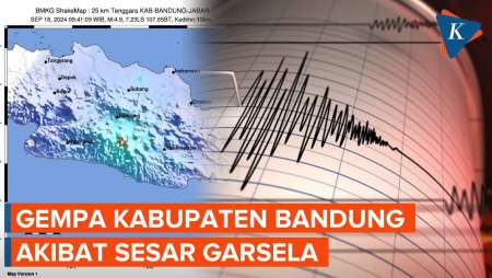 Heboh Gempa M 5,0 Guncang Bandung, BMKG: Aktivitas Sesar Garsela