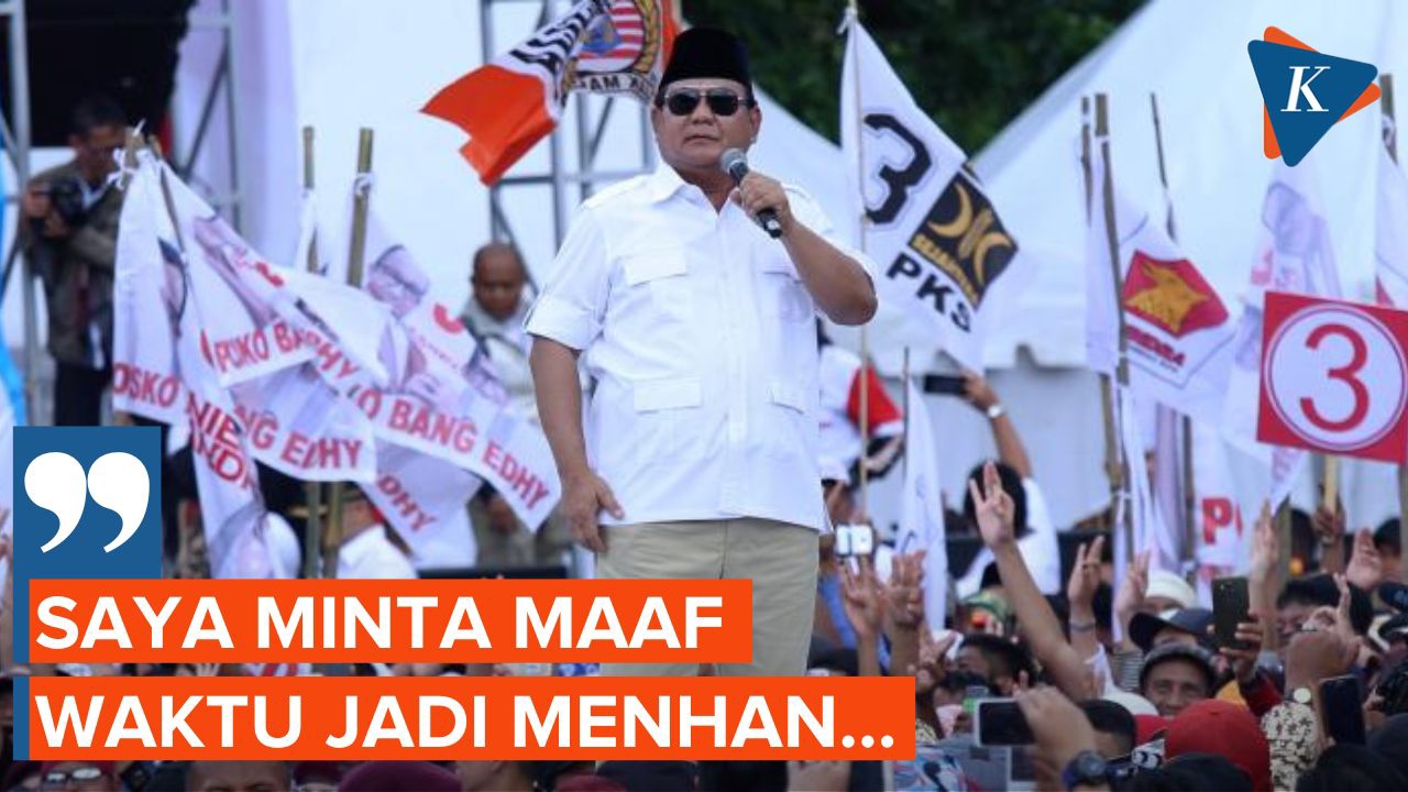 Cerita Prabowo Saat Resmi Jadi Menhan hingga Minta Maaf kepada Gerindra