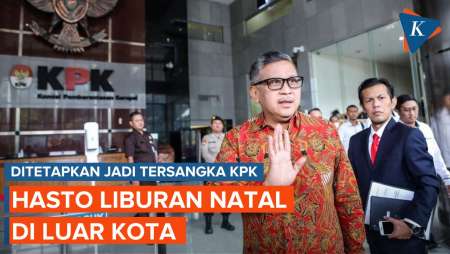 Hasto Liburan Natal di Luar Kota Saat Ditetapkan Jadi Tersangka KPK