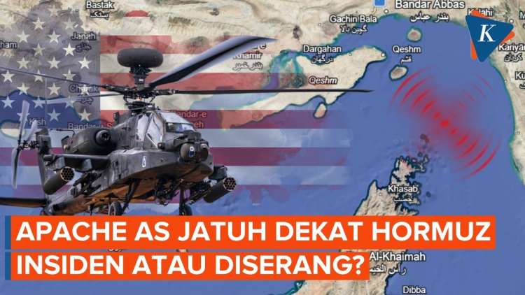 Video: Apache AS Jatuh di Selat Hormuz, Pertama Sejak Perang Iran Pecah