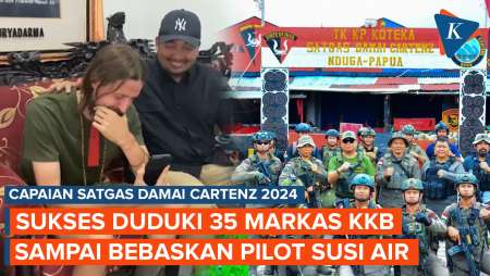 Capaian Satgas Damai Cartenz 2024: 35 Markas KKB Diduduki, Pilot Susi Air Dibebaskan