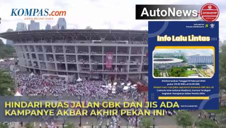 Ada Kampanye Akbar Akhir Pekan Ini, Hindari Ruas GBK dan JIS