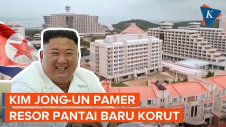 Kim Jong-un Pamer Resor Baru di Pantai Timur Korea Utara, Tapi Belum Ada Turis