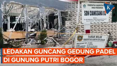 Ledakan Guncang Gedung Padel Di Gunung Putri Bogor, Puing Berserakan Hingga SD Terdekat
