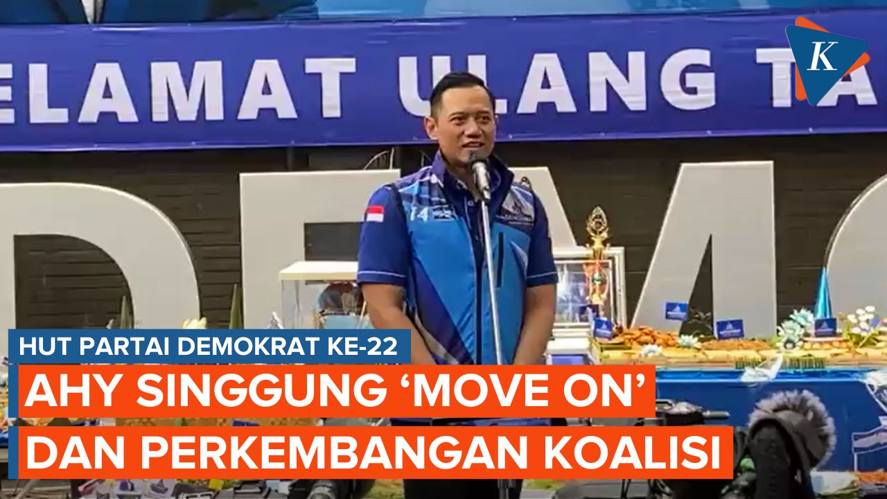 [FULL] Pidato AHY di HUT Demokrat: Soal Koalisi sampai Bahas Tentang 'Move On'