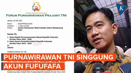 Sederet Alasan Forum Purnawirawan TNI Minta Pemakzulan Gibran ke DPR
