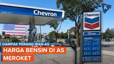 Harga Bensin Di AS Melonjak 52 Persen Imbas Perang Iran