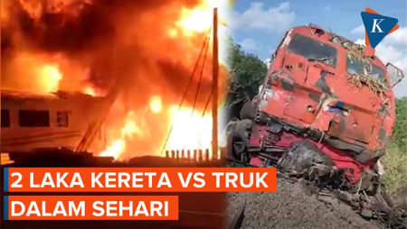 Kronologi Kecelakaan Kereta Api Vs Truk di Lampung dan Semarang