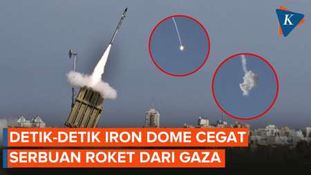 Serbuan Roket Meluncur dari Gaza Picu Sirine Iron Dome Meraung