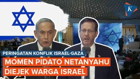 Netanyahu dan Presiden Israel Diejek Warganya Saat Pidato soal Konflik di Gaza