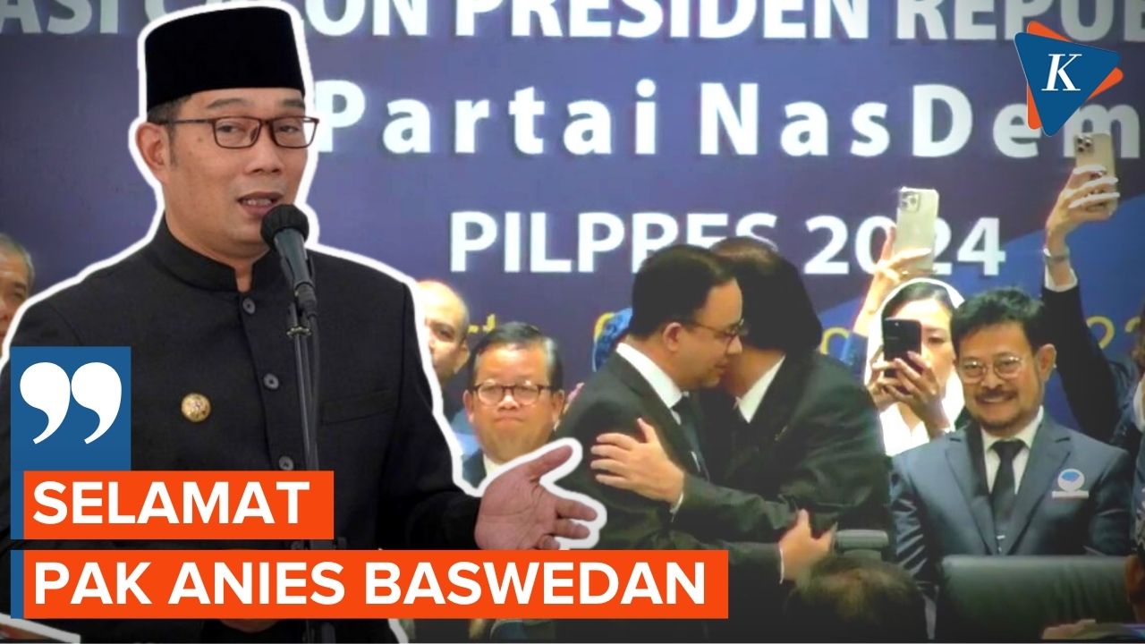 Ridwan Kamil Ucapkan Selamat Ke Anies Baswedan
