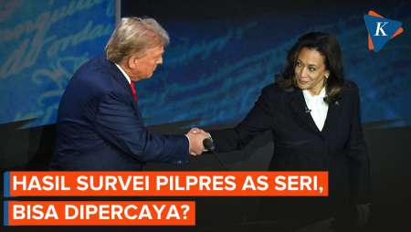 Banyak Survei Pemilu AS Catat Hasil Trump Vs Kamala Seri