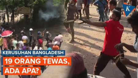 Kerusuhan di Bangladesh: Mahasiswa Gunakan Ketapel dan Polisi Tembak Gas Air Mata