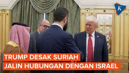 Trump Bertemu Presiden Suriah, Desak Jalin Hubungan dengan Israel
