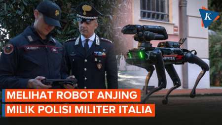 Anjing Robot Penjinak Bom Pertama Milik Polisi Militer Italia