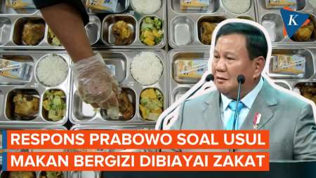 Respons Prabowo soal Usulan Makan Bergizi Gratis Dibiayai Zakat