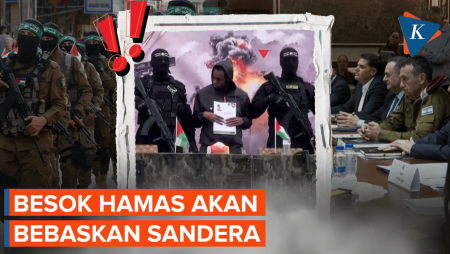 Sepakat Dengan Israel, Besok Hamas Akan Bebaskan Sandera