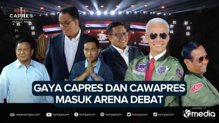 Masuk Arena Debat Anies Salah Kursi, Prabowo Lambaikan Tangan, Ganjar 