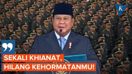 Prabowo Beri Peringatan Keras Ke Perwira TNI-Polri: Sekali Khianat, Hilang Kehormatan!