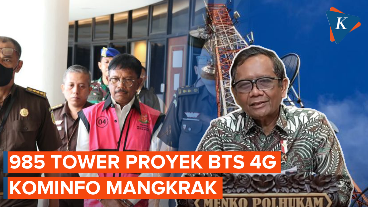 Mahfud MD: 985 Tower Proyek BTS 4G Kominfo Mangkrak