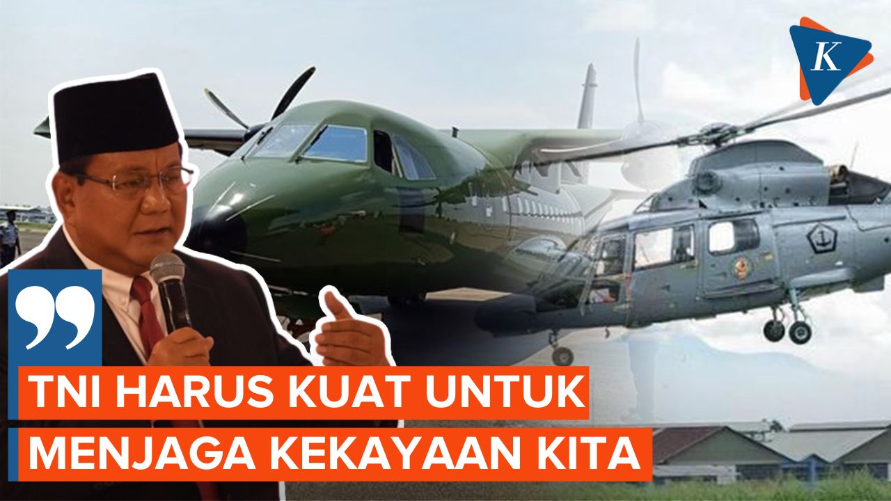 Prabowo Serahkan Pesawat dan 2 Unit Helikopter Buatan PT Dirgantara Indonesia ke TNI AL