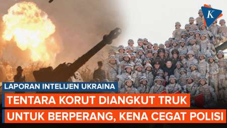 Tentara Korut Diangkut ke Medan Perang Pakai Truk, di Jalan Kena 