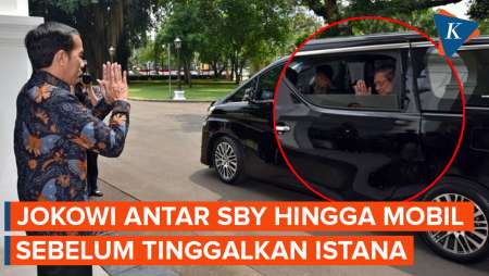 Jokowi Antar SBY hingga Mobil Saat Tinggalkan Istana Bogor