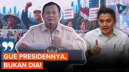 Bercanda Soal Seskab Teddy, Prabowo: Gue Presidennya, Bukan Dia!