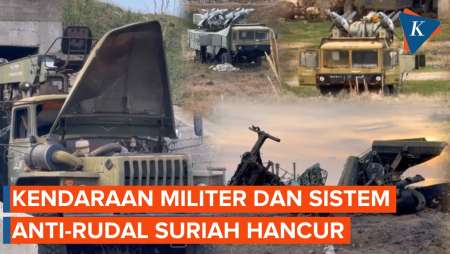 Suasana Terkini Damaskus Suriah, Hancurnya Kendaraan Militer dan Sistem Anti-rudal 