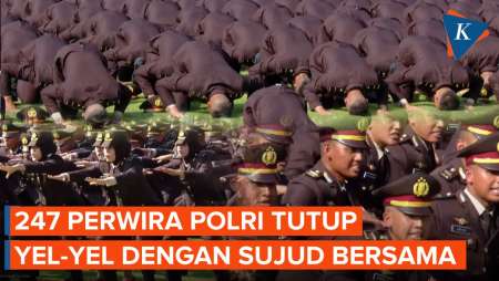 Detik-detik Para Perwira Polri Bersujud, Berjanji Mengabdi untuk Negeri