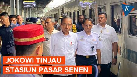 Tinjau Mudik di Stasiun Pasar Senen, Jokowi: Tahun Ini Lebih Bagus