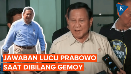 Reaksi Prabowo Ditanya 