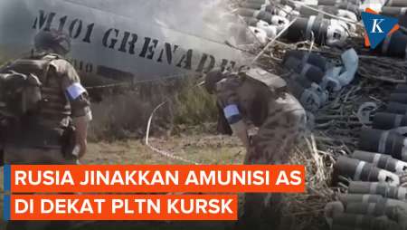 Penampakan Amunisi AS yang Gagal Meledak di Dekat PLTN Kursk Rusia