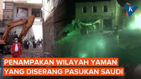 Penampakan Dampak Serangan Pasukan Pro-Arab Saudi Di Wilayah Houthi
