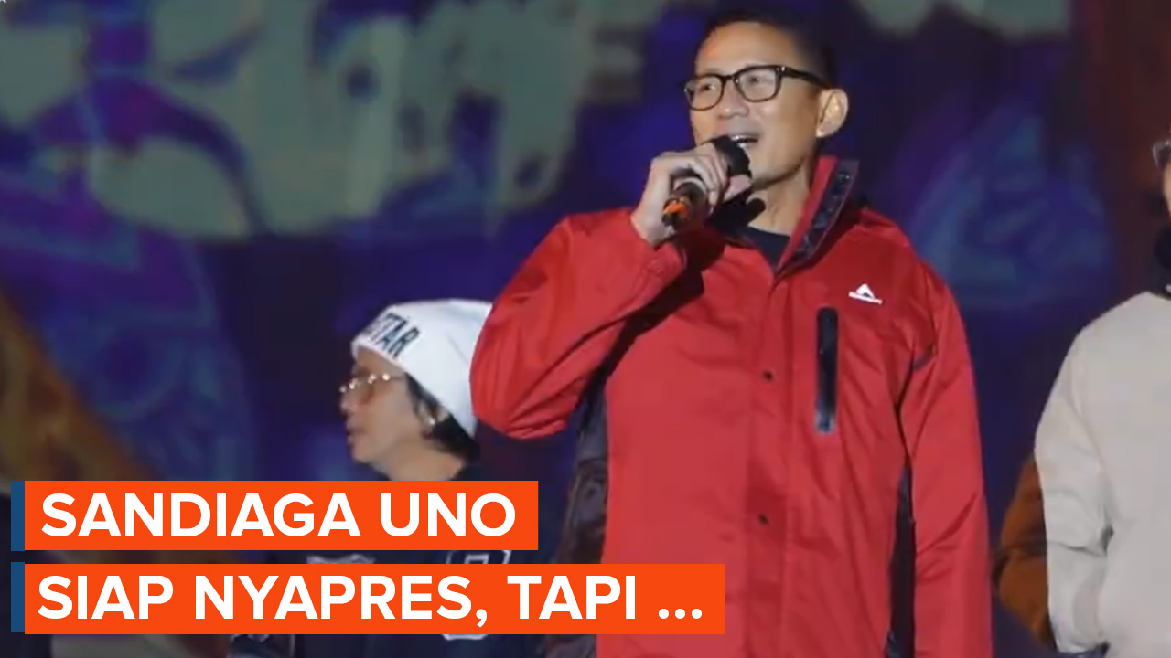 Sandiaga Uno menyatakan dirinya siap maju sebagai calon presiden, tapi...