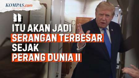 AS Setop Serangan ke Iran, Trump: Seharusnya Ini Serangan Terbesar Sejak Perang Dunia II