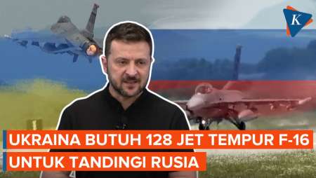 Di Hadapan NATO, Zelensky: Ukraina Butuh 128 Jet Tempur F-16 untuk Tandingi Rusia