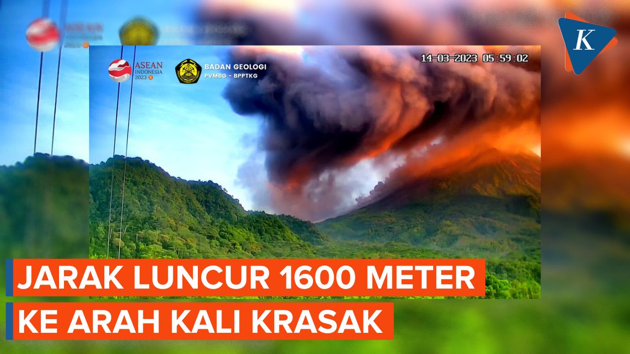 Video Merapi Muntahkan Awan Panas ke Arah Kali Krasak