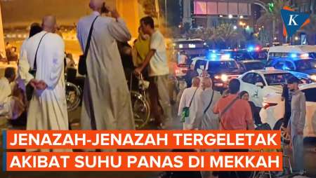 Ratusan Jemaah Tergeletak di Jalanan Mekkah Akibat Suhu Panas 50 Derajat Celcius