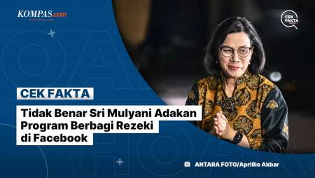 Tidak Benar Sri Mulyani Adakan Program Berbagi Rezeki di Facebook