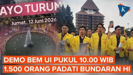 BEM UI Demo Pukul 10.00 WIB di Bundaran HI, Ribuan Orang Turun ke Jalan