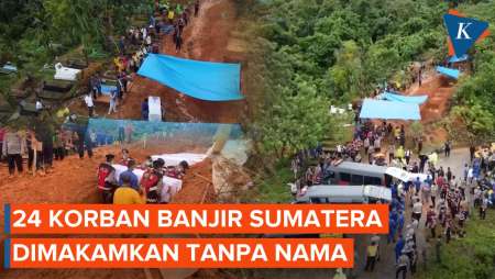 24 Korban Banjir Sumatera Dimakamkan Massal Tanpa Nama Di Padang