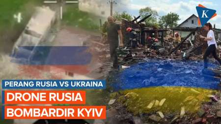 Rusia Serang Ukraina Hari Ini, Serangan Drone Picu Kebakaran di Kyiv
