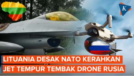 NATO Didesak Tembak Jatuh Drone Rusia yang Terbang di Langit Baltik