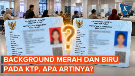 Arti Background Warna Merah Dan Biru Pada Foto KTP