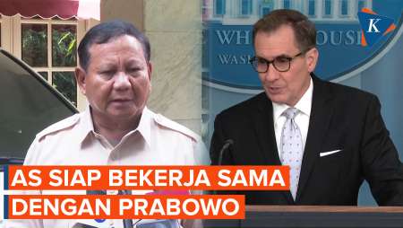 AS Belum Ucapkan Selamat ke Prabowo, tapi Siap Kerja Sama jika Resmi Jadi Presiden