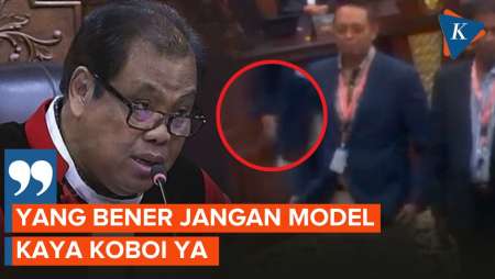 Saksi Ahli Prabowo-Gibran Ditegur Hakim MK Sebelum Disumpah, Dianggap Berpose Seperti Koboi